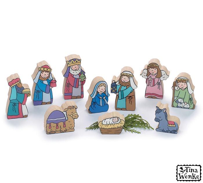 10 Piece Children&#39;s Nativity Set