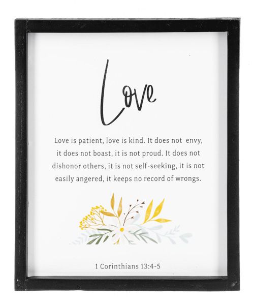Bible Verse Wall Decor  LOVE
