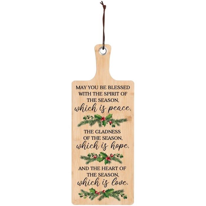 Serving Board-Christmas Blessing (19 1/4&quot; x 7 1/2&quot;)