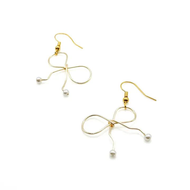 With A Bow Earrings