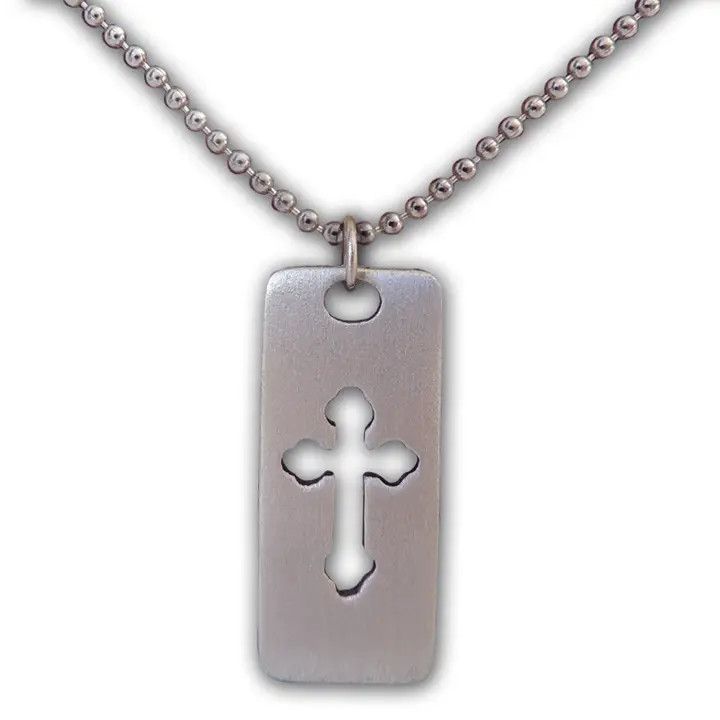 PL410 - Cutout Cross Necklace