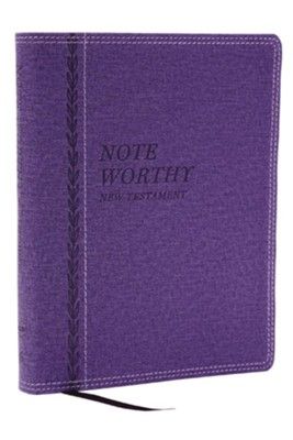 NKJV NoteWorthy New Testament, Comfort Print--soft leather-look, purple