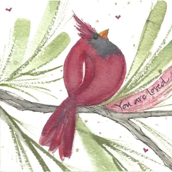 MAG-CLV You are Loved Cardinal Magnet
