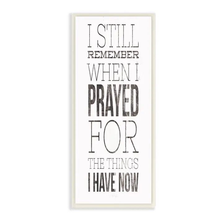I Still Remember Wall Plaque