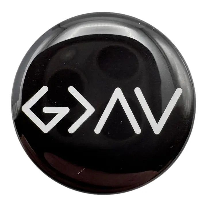 Tap To Pray - Prayer Tag Stickers - Black + God is Greater