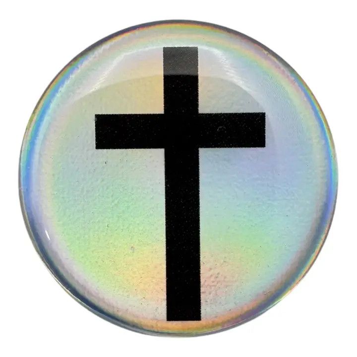 Tap To Pray - Prayer Tag Stickers - Crystal + Cross