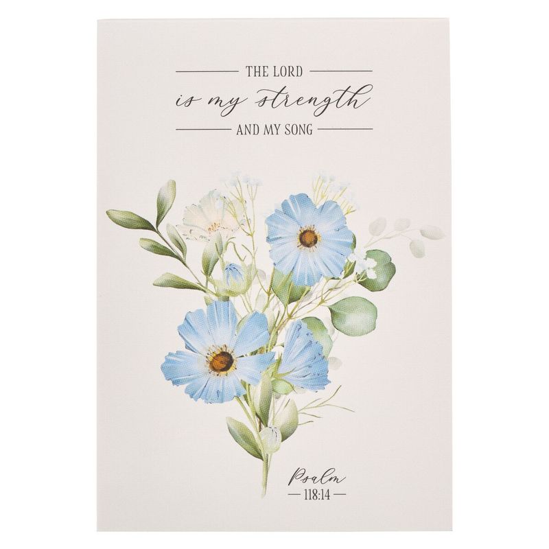 Notepad-Floral My Strength &amp; My Song Ps. 118:14