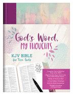 KJV God&#39;s Word My Thoughts Bible For Teen Girls-Hardcover