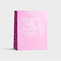 79729-Gift Bag-Value-God Made You...Psalm 139:14-Light Baby Pink-Large