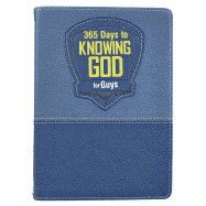 365 Days To Knowing God For Guys-LuxLeather-Blue
