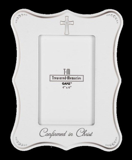 Frame-Confirmed In Christ-White (Holds 4x6 Photo)