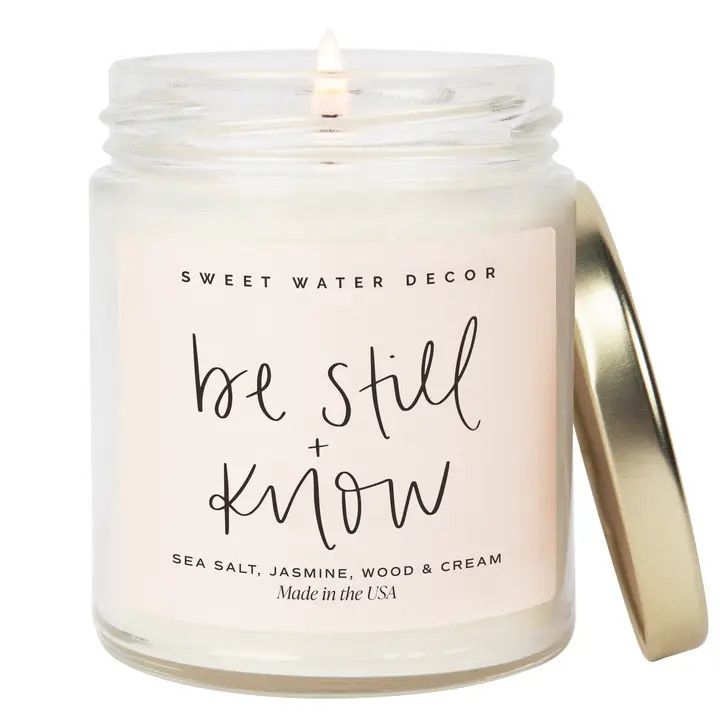 Be Still And Know Soy Candle-Sweet Water Decor