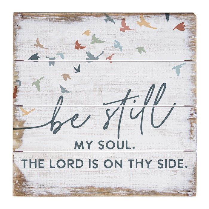 Petite Pallet-Be Still Soul Birds (6" x 6")