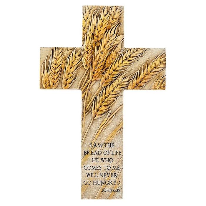 Wall Cross-Bread Of Life (6.4&quot; x 9.9&quot;)