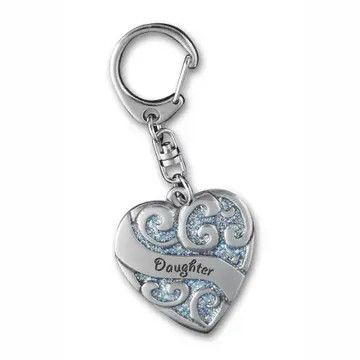 Heart Sparkle Key Rings Daughter