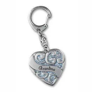 Heart Sparkle Key Rings Grandma