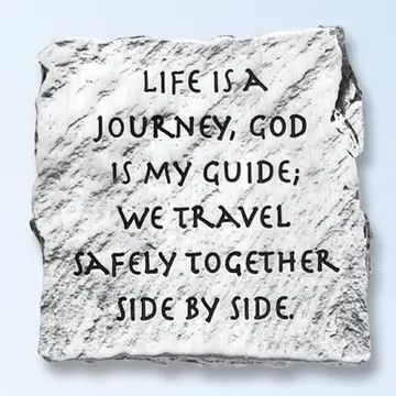 Life Is A Journey Slate Visor Clip