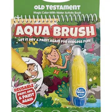 Old Testament #1 Aqua Brush Activity Book, Reusable Travel Activity