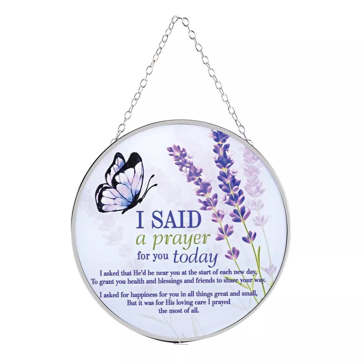 Suncatcher Butterfly I Said A Prayer 6in
