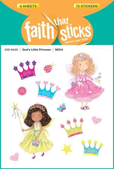 Sticker-God&#39;s Little Princess (6 Sheets) (Faith That Sticks)