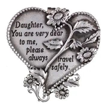 KVC323 DAUGHTER HEART VISOR CLIP CARDED INDIV BAG