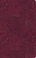 ESV Large Print Value Thinline Bible-Raspberry Floral Design TruTone