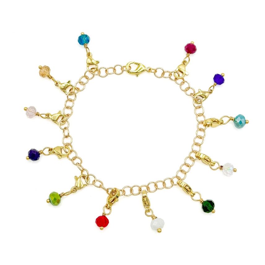 Familia Gold Birthstone Charms  January