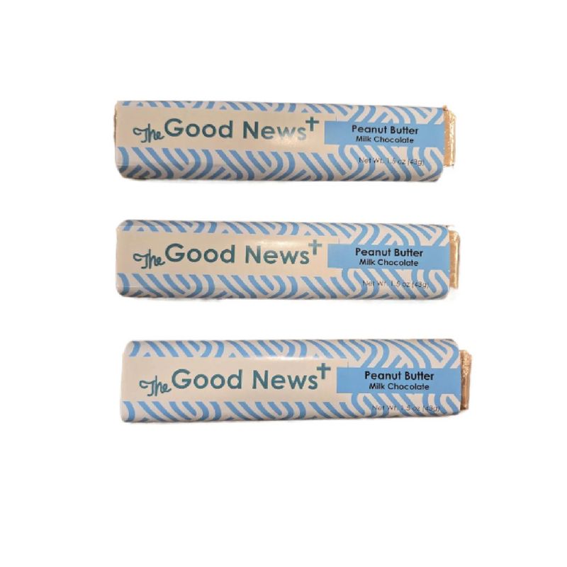 The Good News Peanut Butter Milk Chocolate Bar