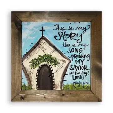 This Is My Story - Framed Art 12” x 12”
