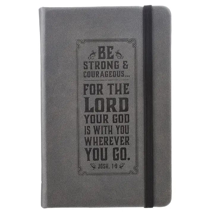 Notebook Faux Leather Be Strong Josh. 1:9