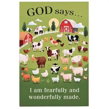 Itty Bitty Card Farm God Says Ps. 139:14