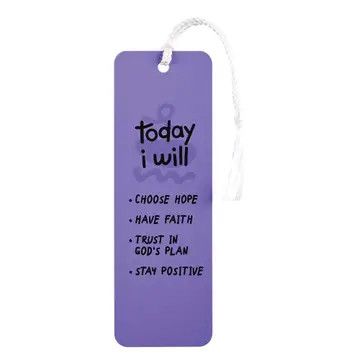 Tassel Bookmark Today I Will