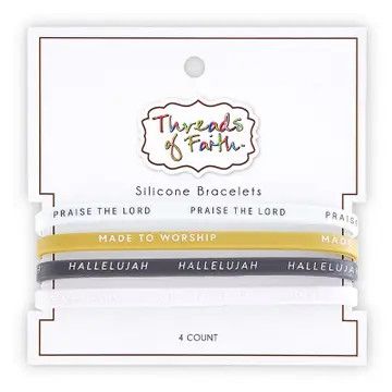 Silicone Bracelet - Made To Worship - 4pc