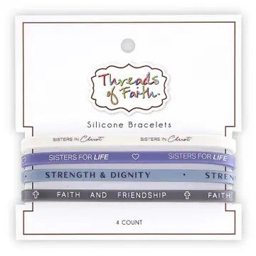 Silicone Bracelet - Sisters in Christ - 4pc