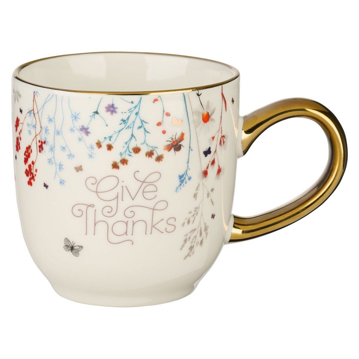Coffee and Tea Mug for Women: Give Thanks - 1 Thessalonians 5:18