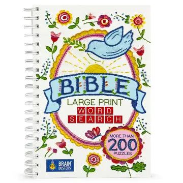 Bible Large Print Religious Word Search Adult Puzzle Book