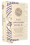 NIV Application Bible, Hardcover, Multi-Cream, Red Letter, Comfort Print: Bringing the Ancient Message of the Bible Into Your World (NIV Application Commentary Resources)