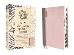 NIV Application Bible, Personal Size, Leathersoft, Pink/Gray, Red Letter, Thumb Indexed, Comfort Print: Bringing the Ancient Message of the Bible Into (NIV Application Commentary Resources)