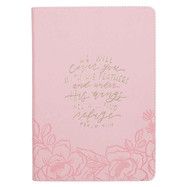 Journal Classic Zip Pink He Will Cover You Ps. 91:4
