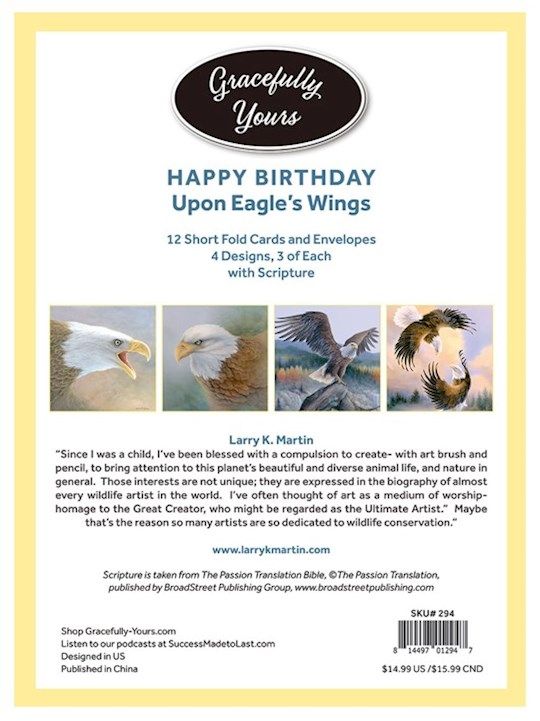 CARD-GRACEFULLY YOURS-Wings-Birthday #294