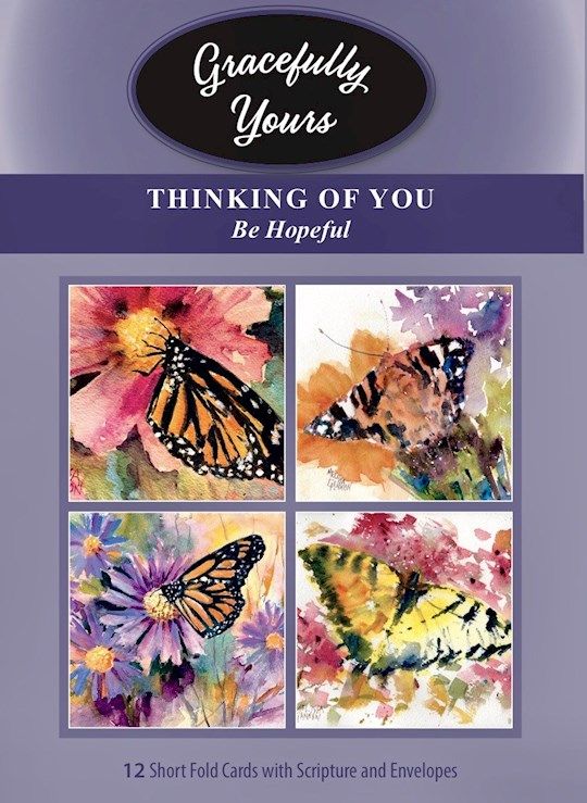 CARD-GRACEFULLY YOURS BE HOPEFUL THINKING OF YOU #189 (BOX OF 12)