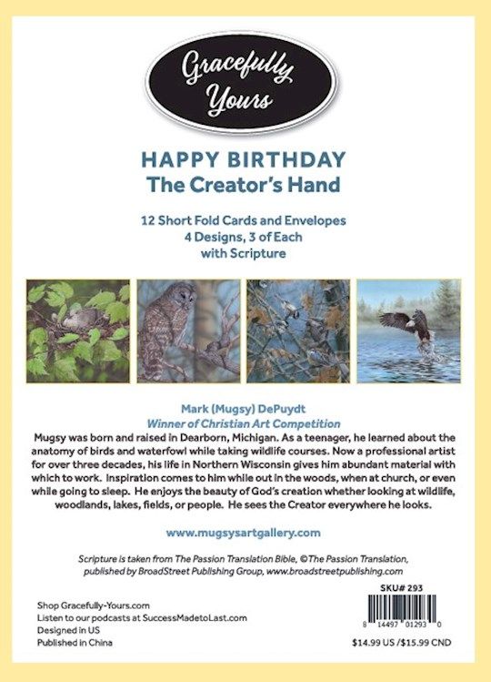 CARD-GRACEFULLY YOURS-Hands-Birthday #293