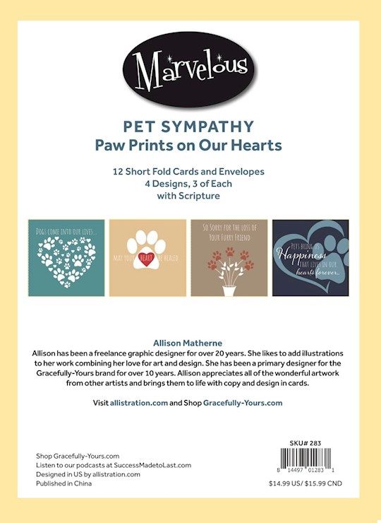 CARD-GRACEFULLY YOURS-Loss of Furry Friend-Pet Sympathy #283