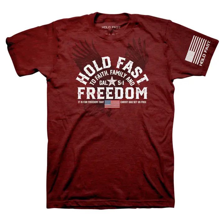 Hold Fast Adult T - Freedom Eagle Crest  XL