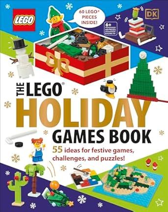 The Lego Holiday Games Book: 55 Festive Brainteasers, Games, Challenges, and Puzzles