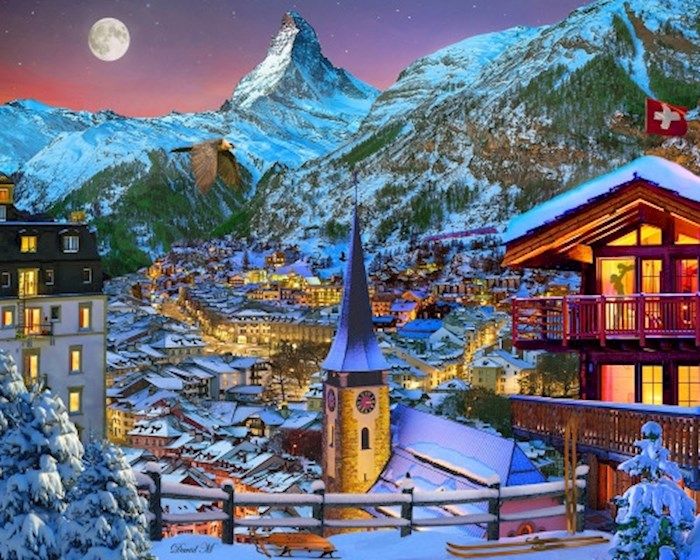 Jigsaw Puzzle-The Majestic Matterhorn (1000 Pieces)