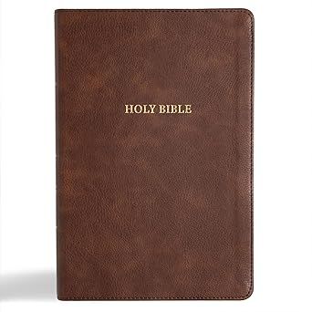 CSB Grace Bible, Brown Leathertouch (Dyslexia Friendly)
