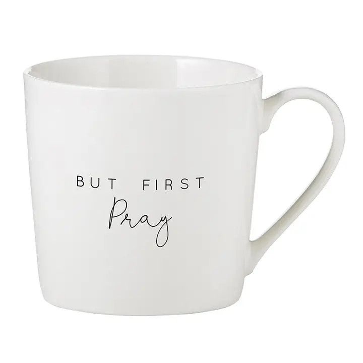 Mug-Cafe-But First Pray (14 Oz)