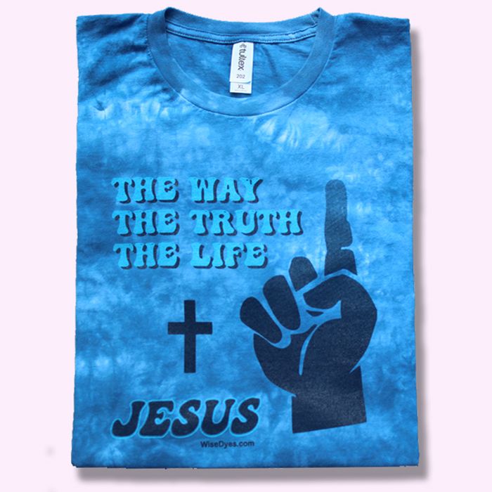 The Way, Truth and Life -steel blue  L