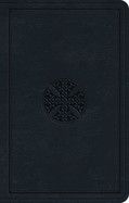 ESV Premium Gift Bible-Navy Mosaic Cross Design TruTone